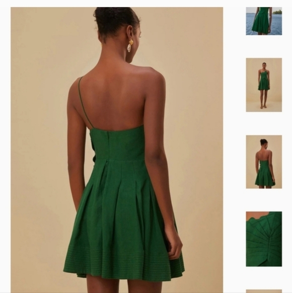 FARM Rio Linen Leaf Mini Dress - Picture 2 of 5